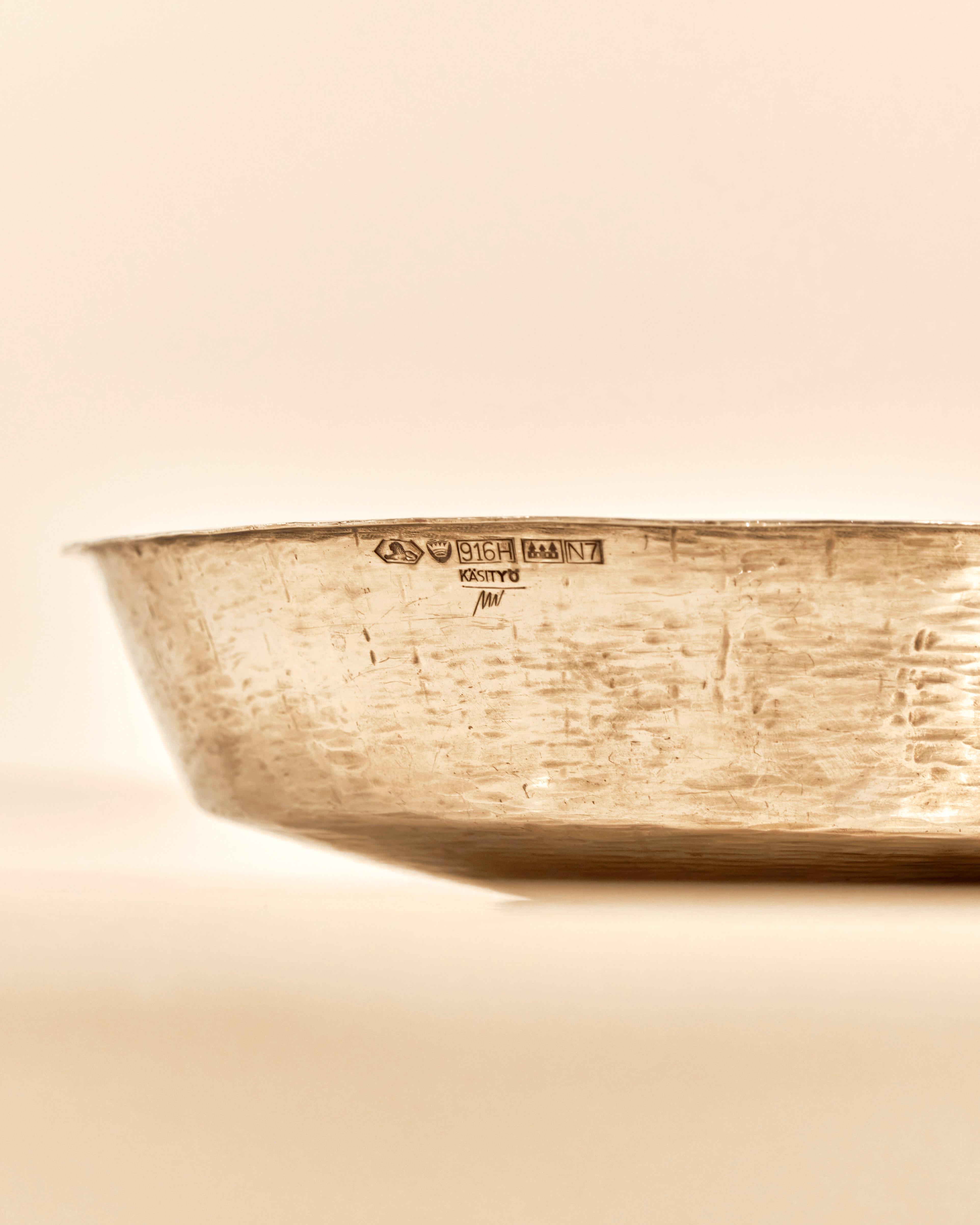 20th Century Sterling Silver Catchall Bowl by Tapio Wirkkala For Sale