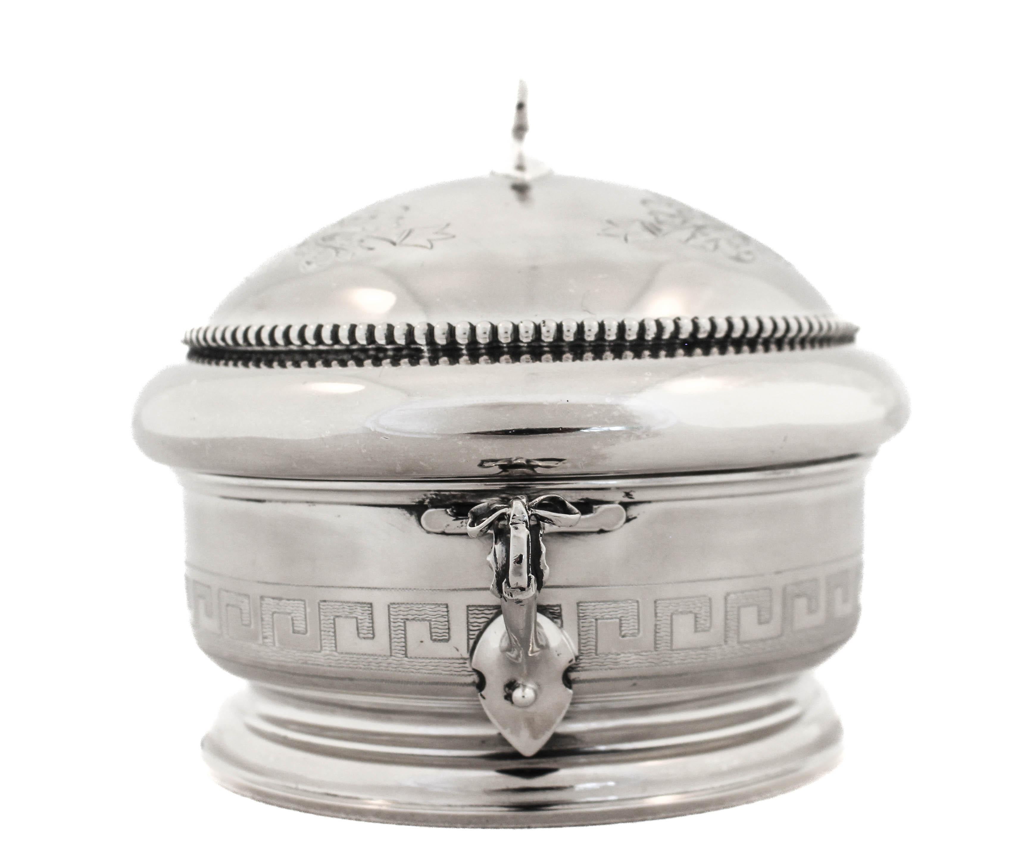 Sterling Silver Caviar Dish In Excellent Condition For Sale In Brooklyn, NY