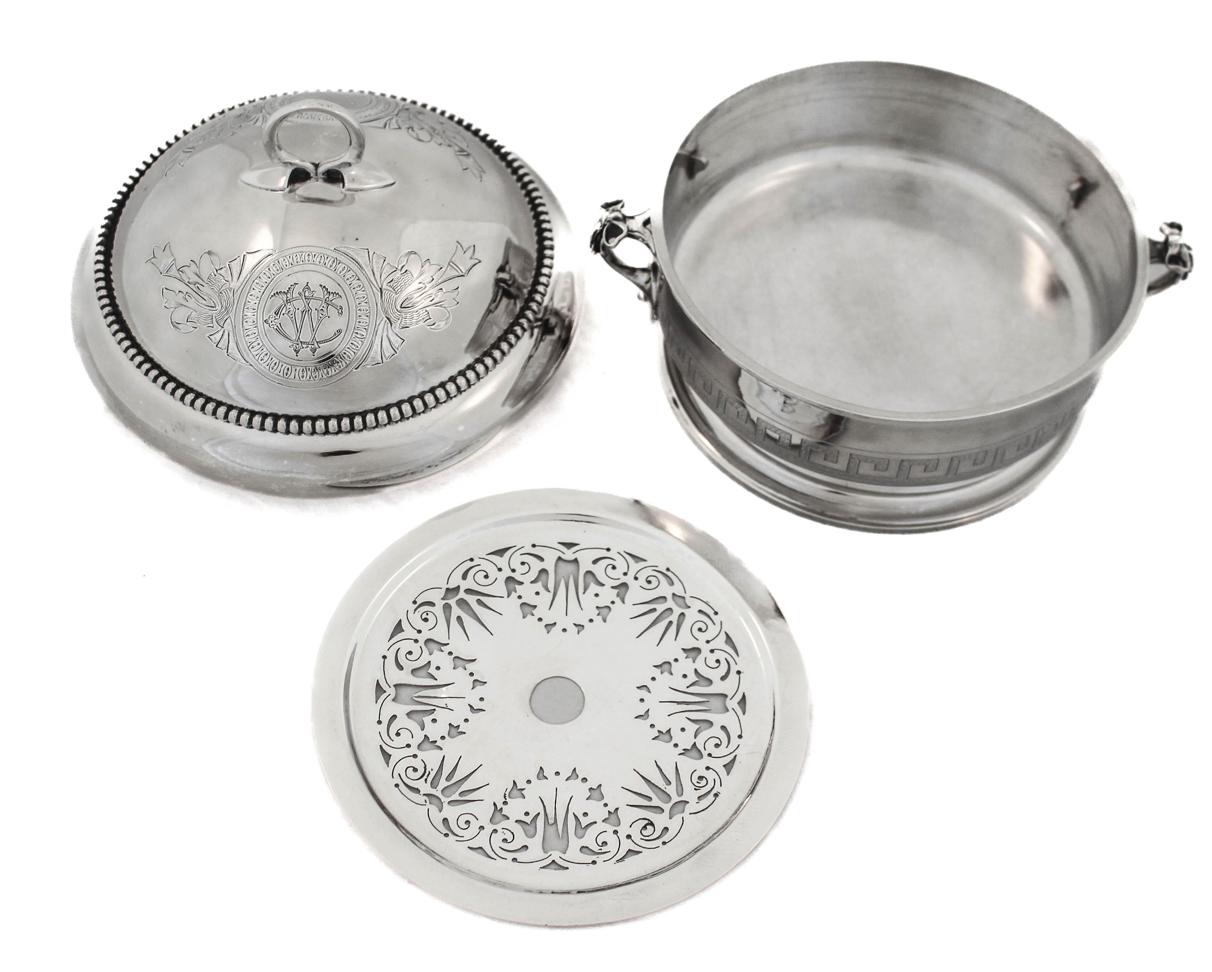Piatto per caviale in argento sterling in vendita 1