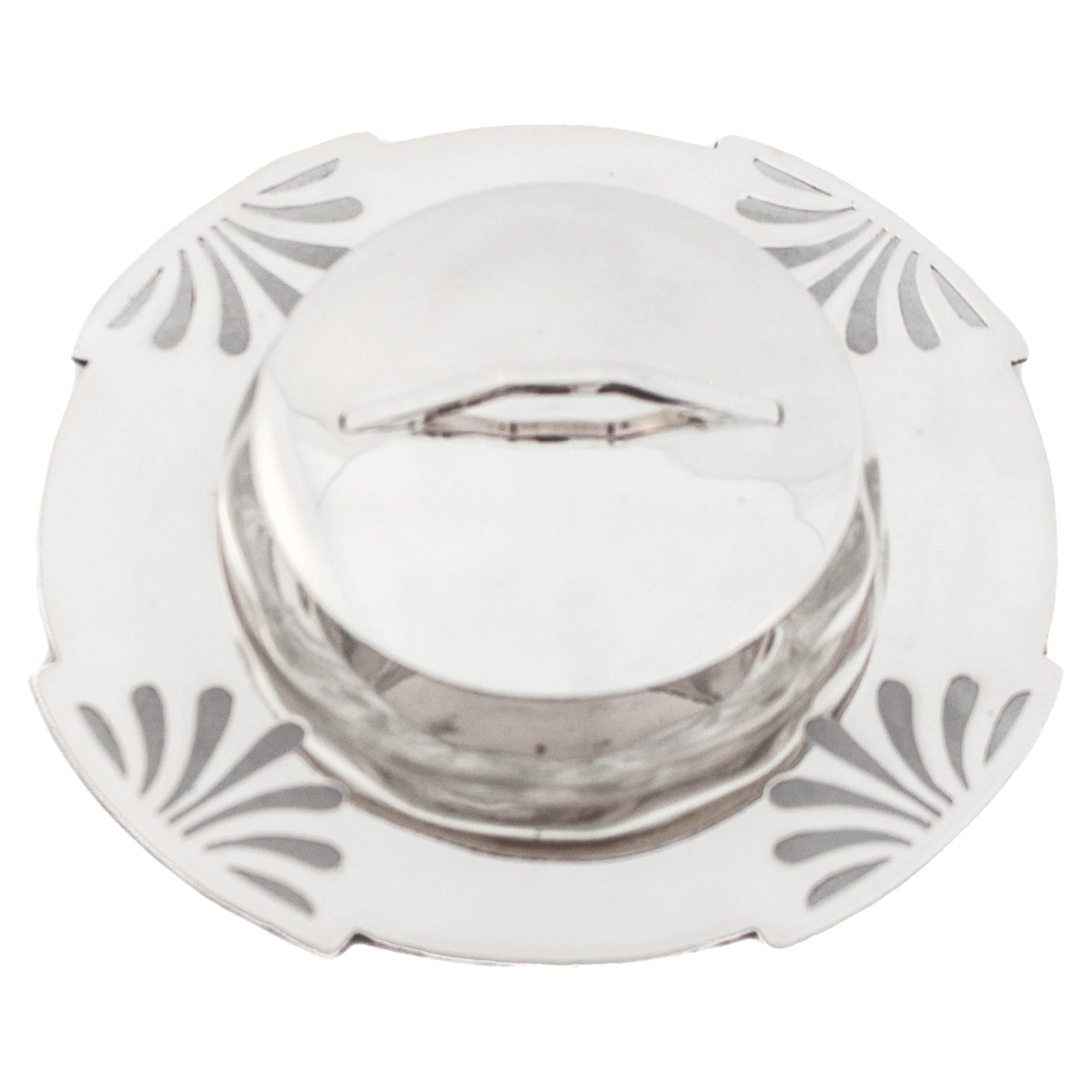 Sterling Silver Caviar Dish  For Sale