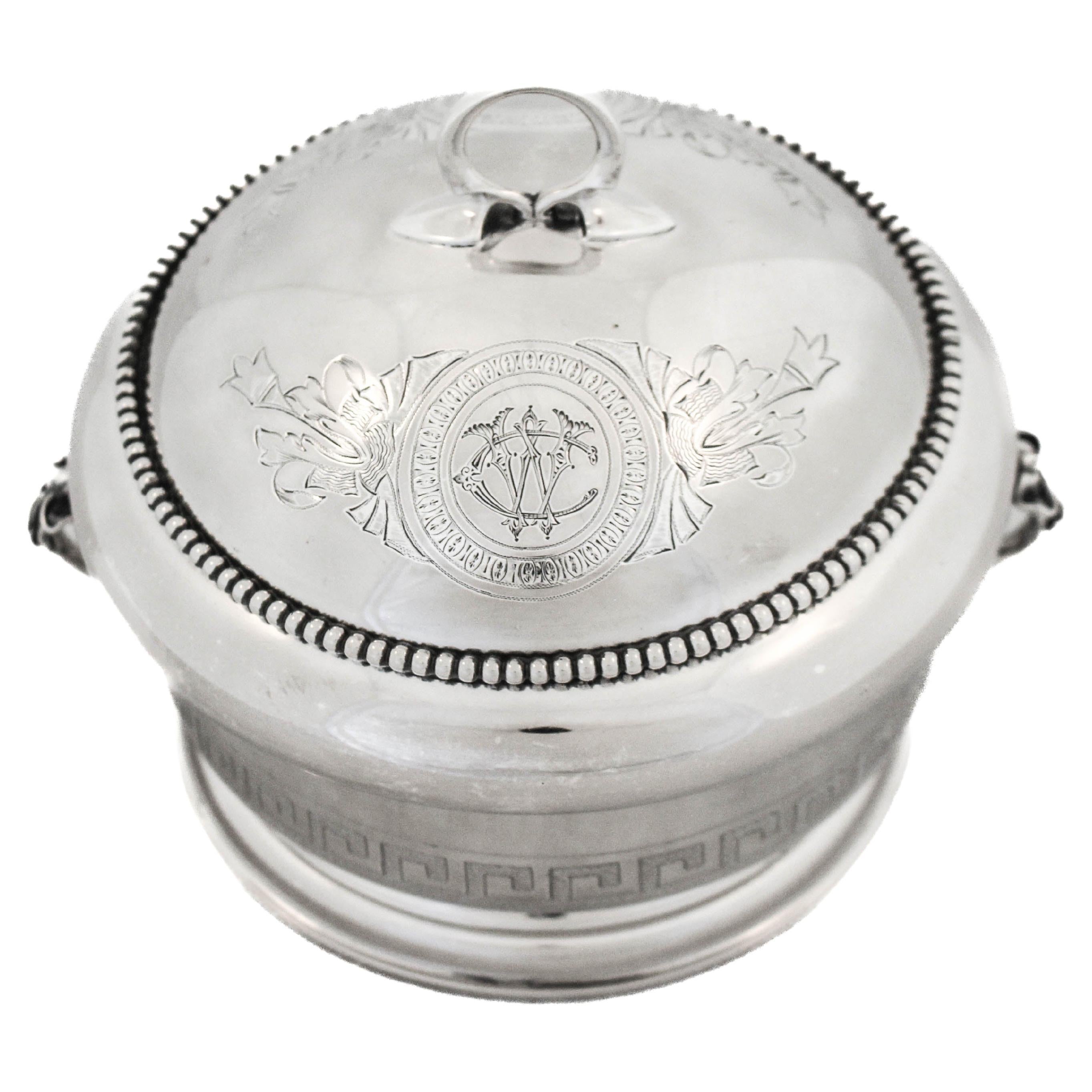 Sterling Silver Caviar Dish For Sale