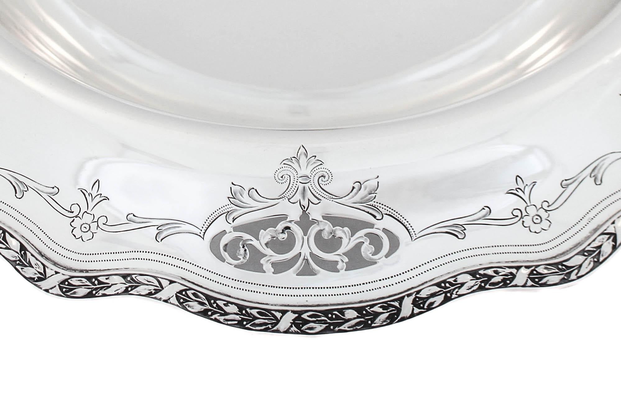 Mid-19th Century Sterling Silver Centerpiece Bowl For Sale