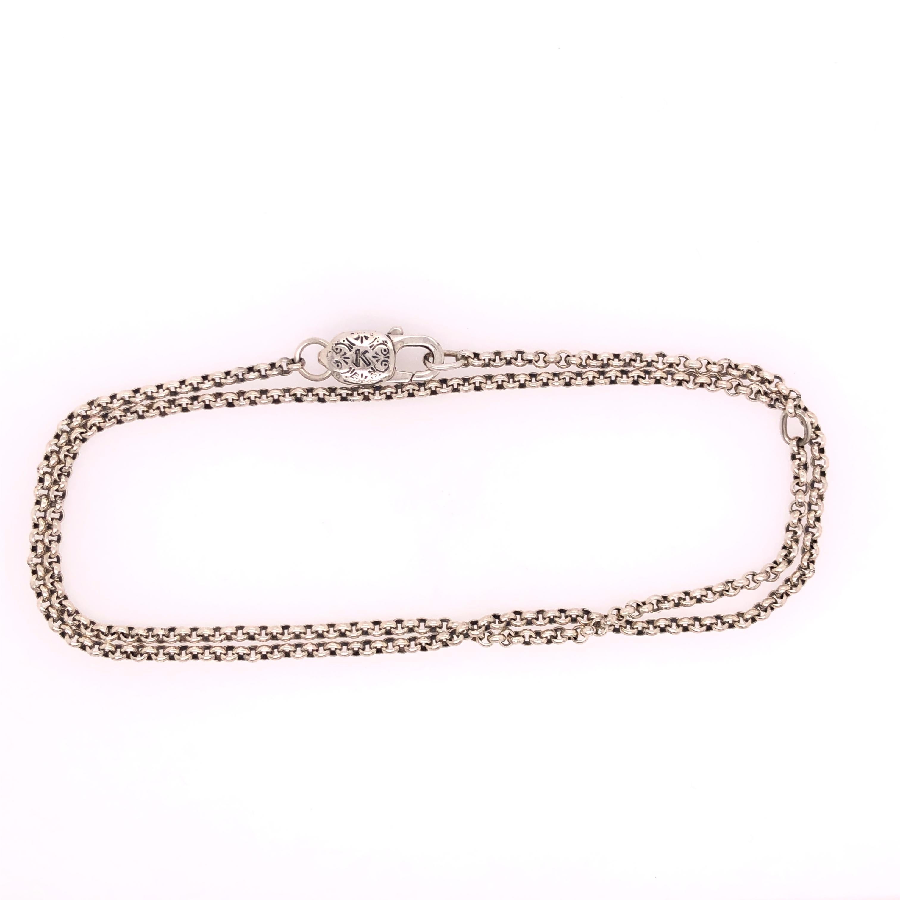 Contemporary Sterling Silver Chain 1.0mm
