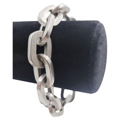 Used Sterling silver chain link bracelet