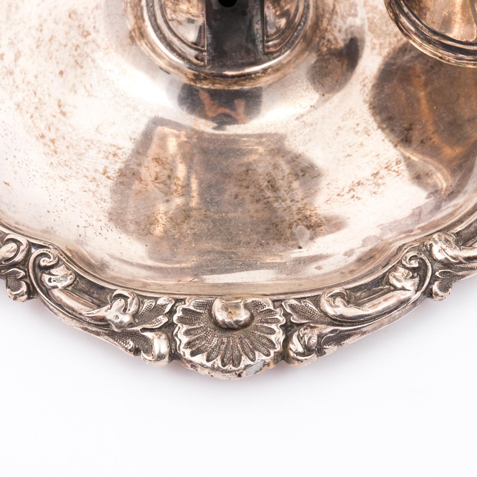 Sterling Silver Chamber Stick with Candle Snuffer 5