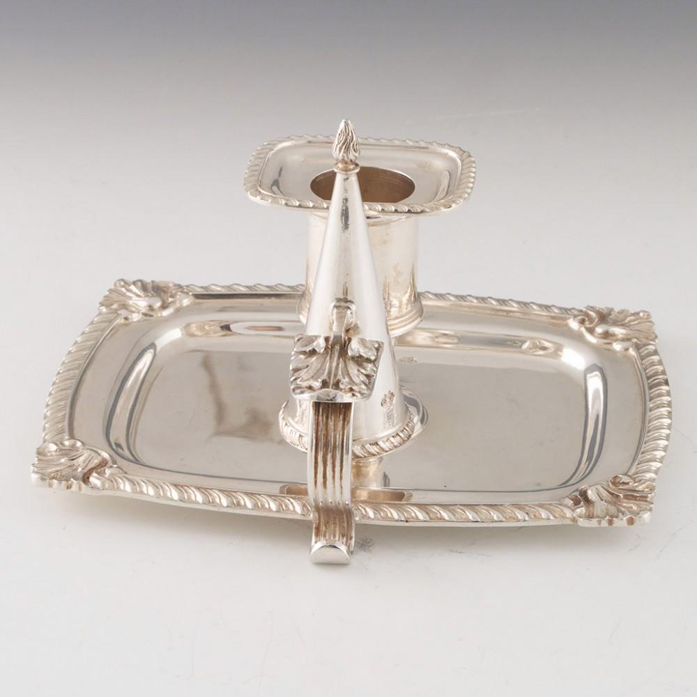 British Sterling Silver Chamberstick London 1897 For Sale