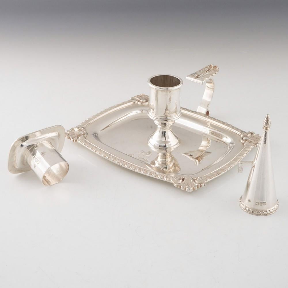 Victorian Sterling Silver Chamberstick London 1898 For Sale