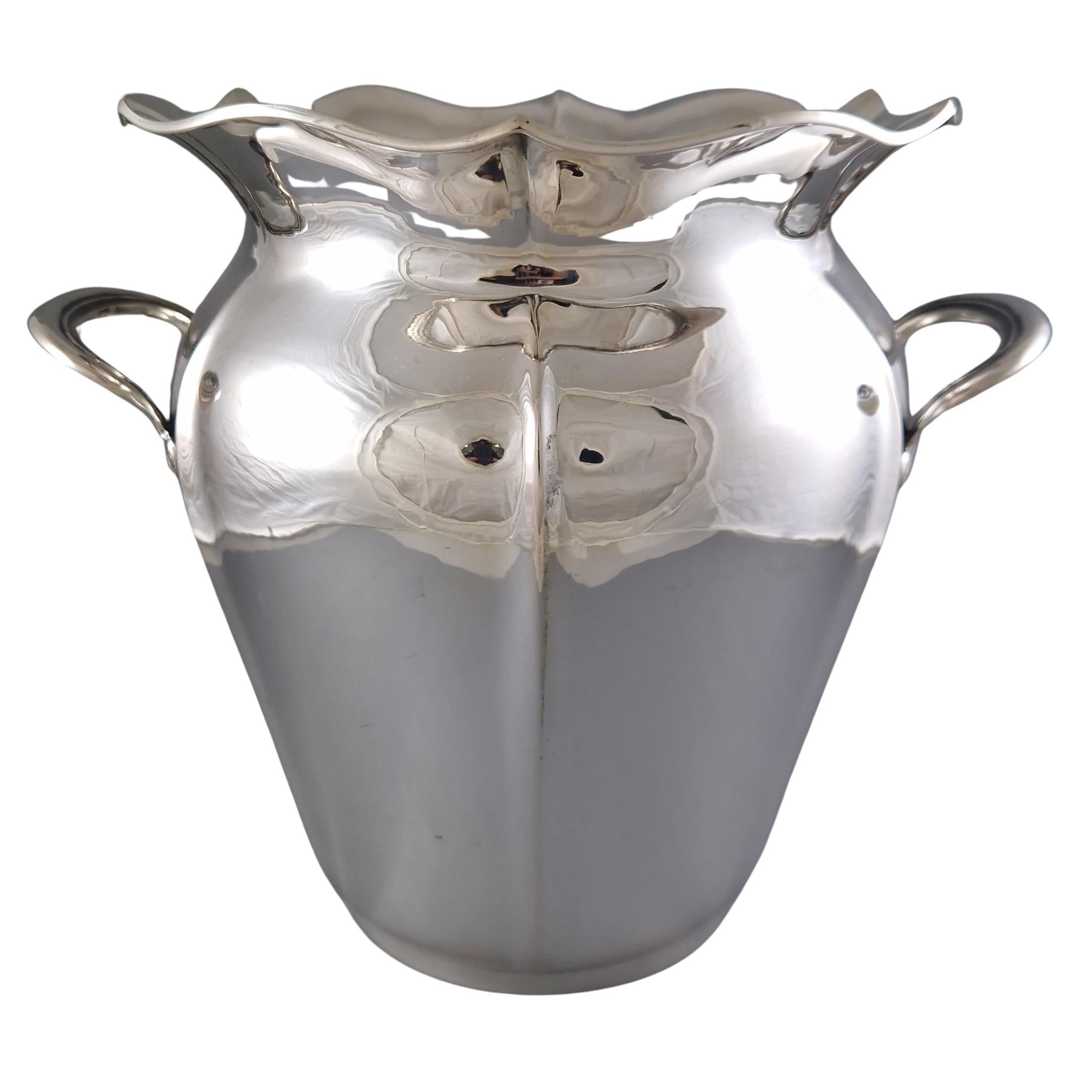 Sterling Silver champagne ice bucket For Sale