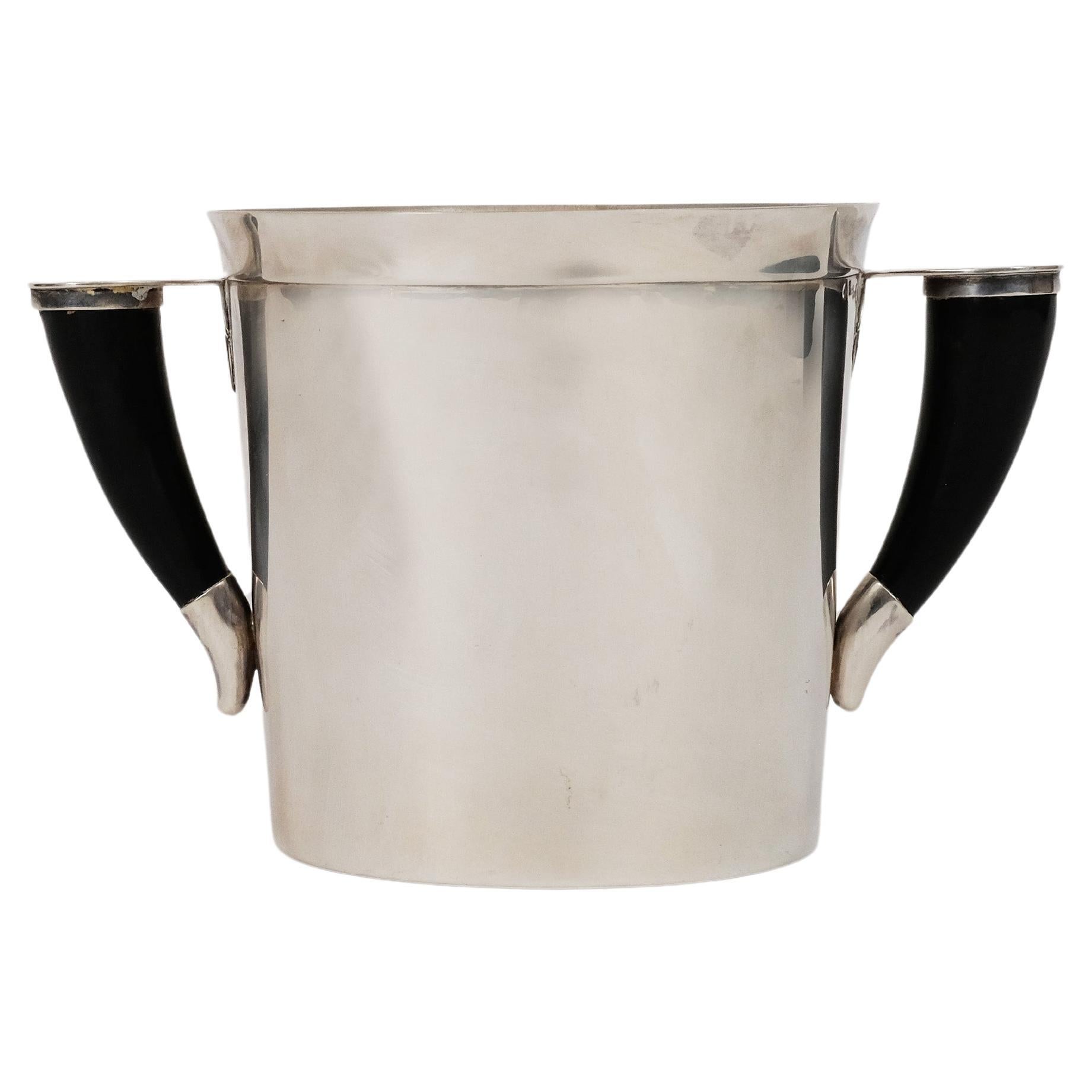 Secchiello per ghiaccio da champagne in argento sterling