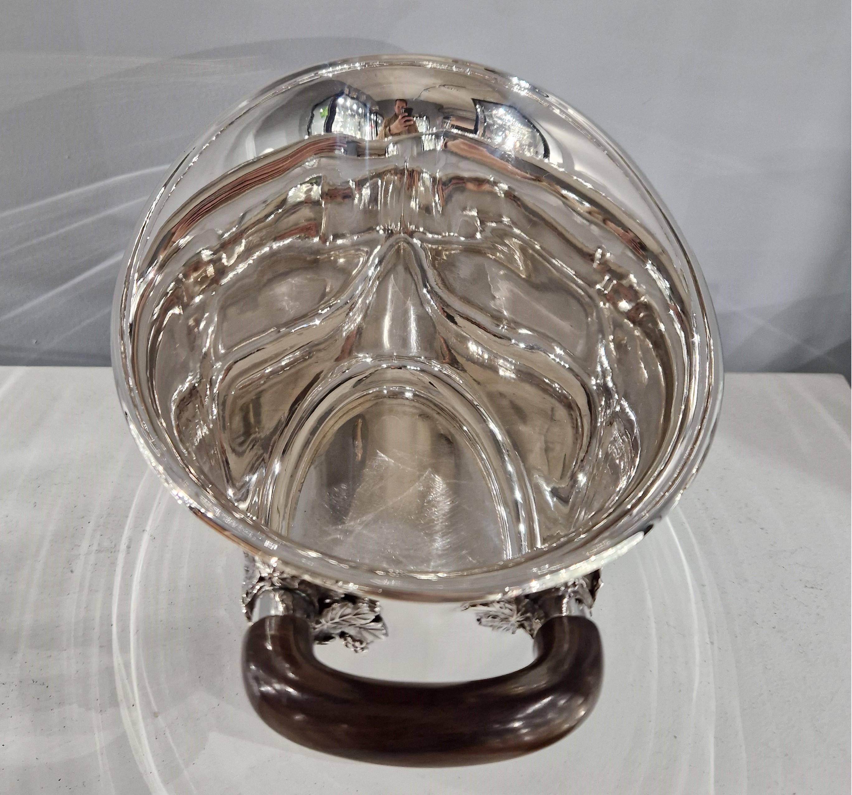 Secchiello per champagne in argento Sterling per raffreddare il vino in vendita 1