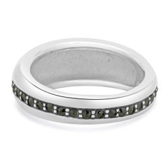 Sterling Silver Channel Set Marcasite Ring
