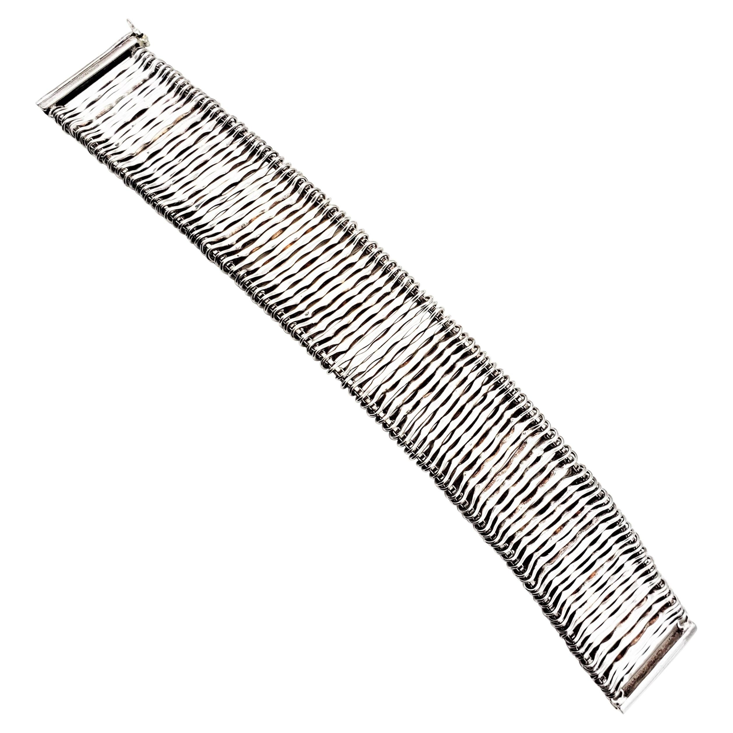 Sterling Silver Chateau d'Argent Flexible Bar Bracelet