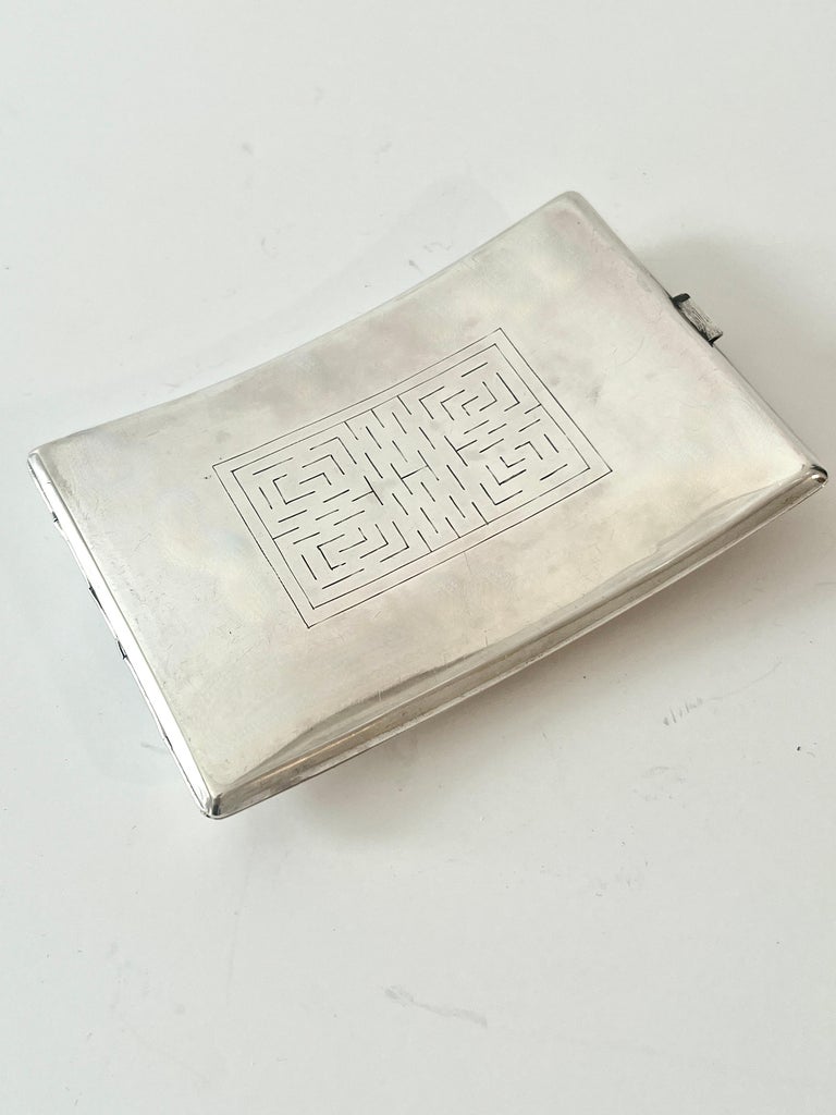 cigarette case business card holder Butterfly Slim Case, Holder, Cigarrette Holder, Credit Card Box, Women Wallet, Floral Gift for Her, Metal 3.5" Metal Wallet Business Card
