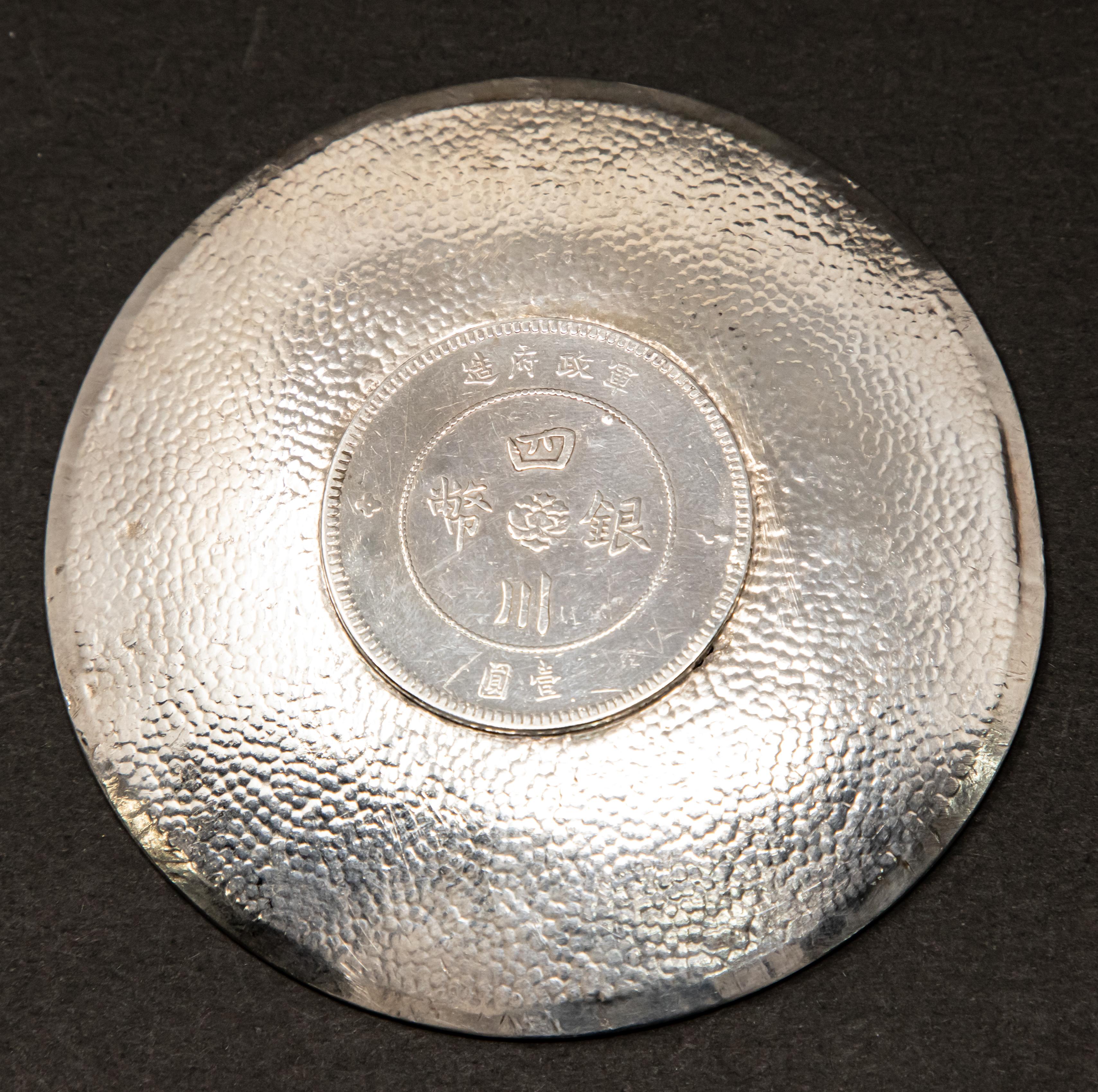 Other Sterling Silver Chinese Coin Dish For Sale