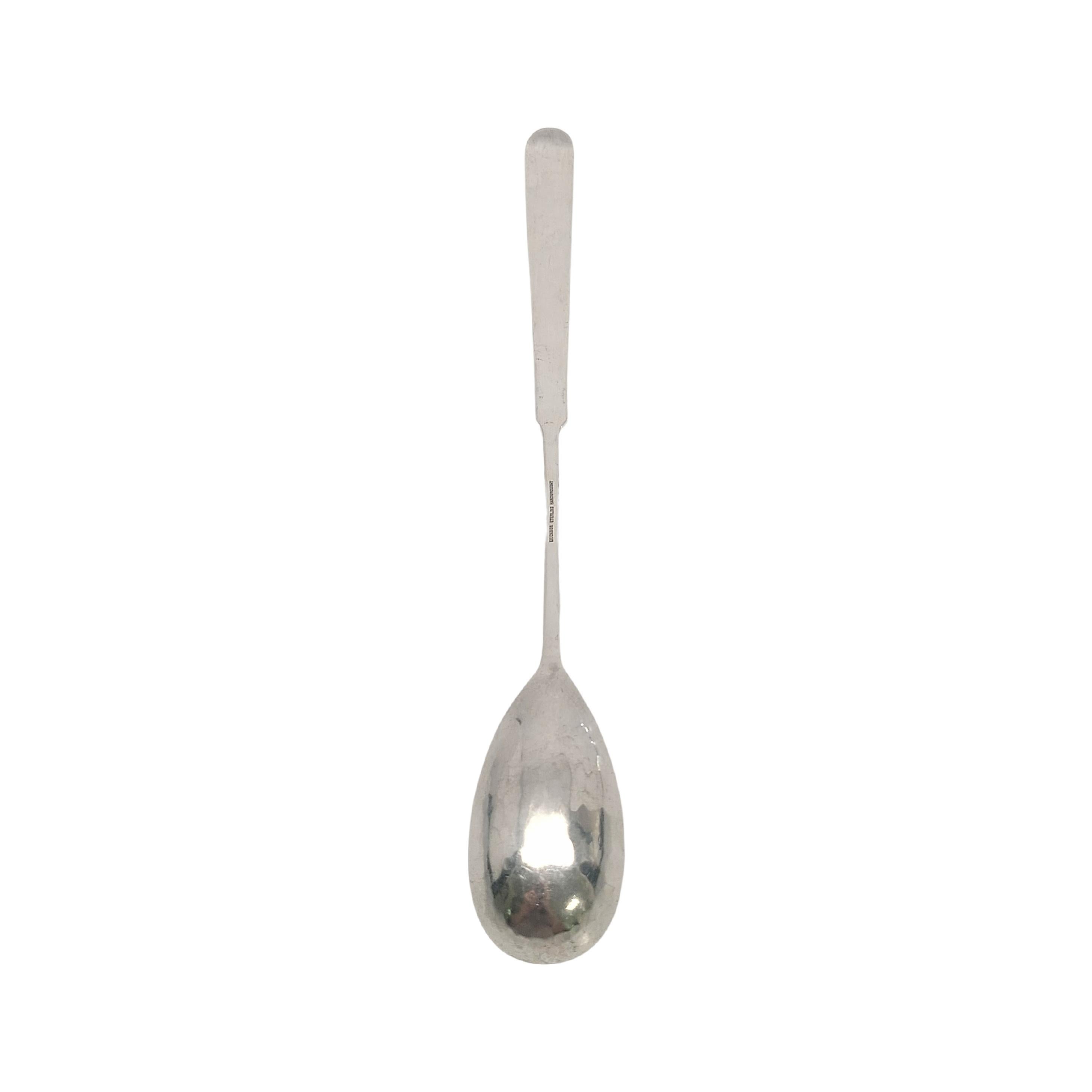 Sterling silver pitcher spoon by George Erickson in the Chino.

No monogram

A beautiful, long  Arts and Crafts style spoon featuring a simple design with a classic, timeless appeal.

Measures approx 12 1/2