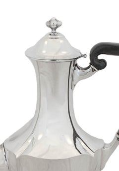 Pot à chocolat en argent sterling