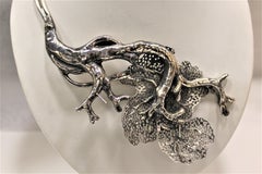 Sterling Silver, Choker, Coral, Handmade, Italy