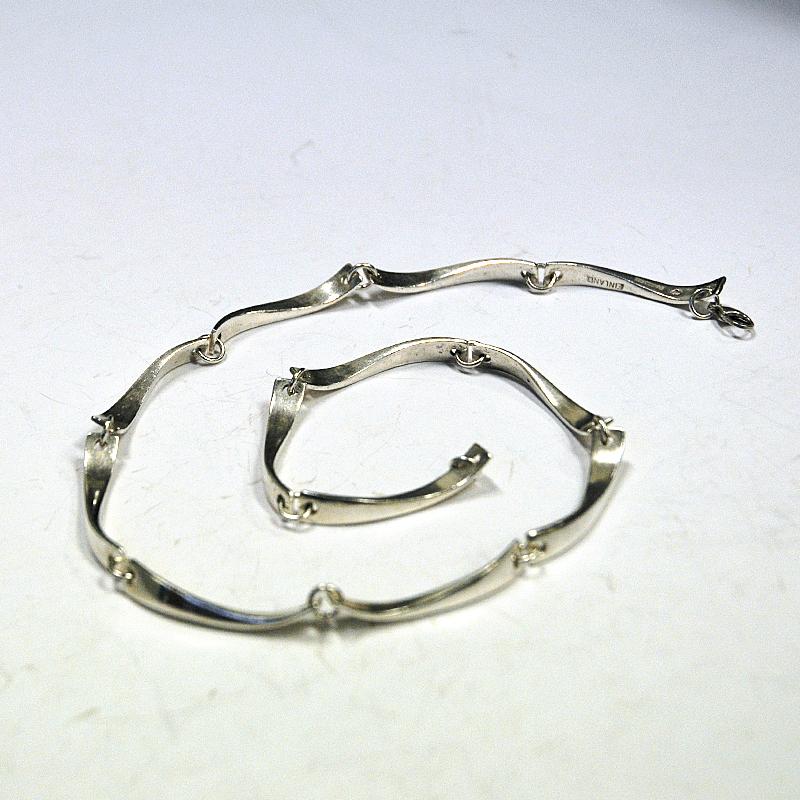 Sterling Silver Choker Necklace by Jaana Toppila-Ikalainen 1998 Finland In Good Condition For Sale In Stockholm, SE