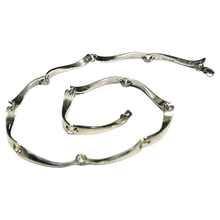 Choker-Halskette aus Sterlingsilber von Jaana Toppila-Ikalainen 1998 Finnland im Angebot