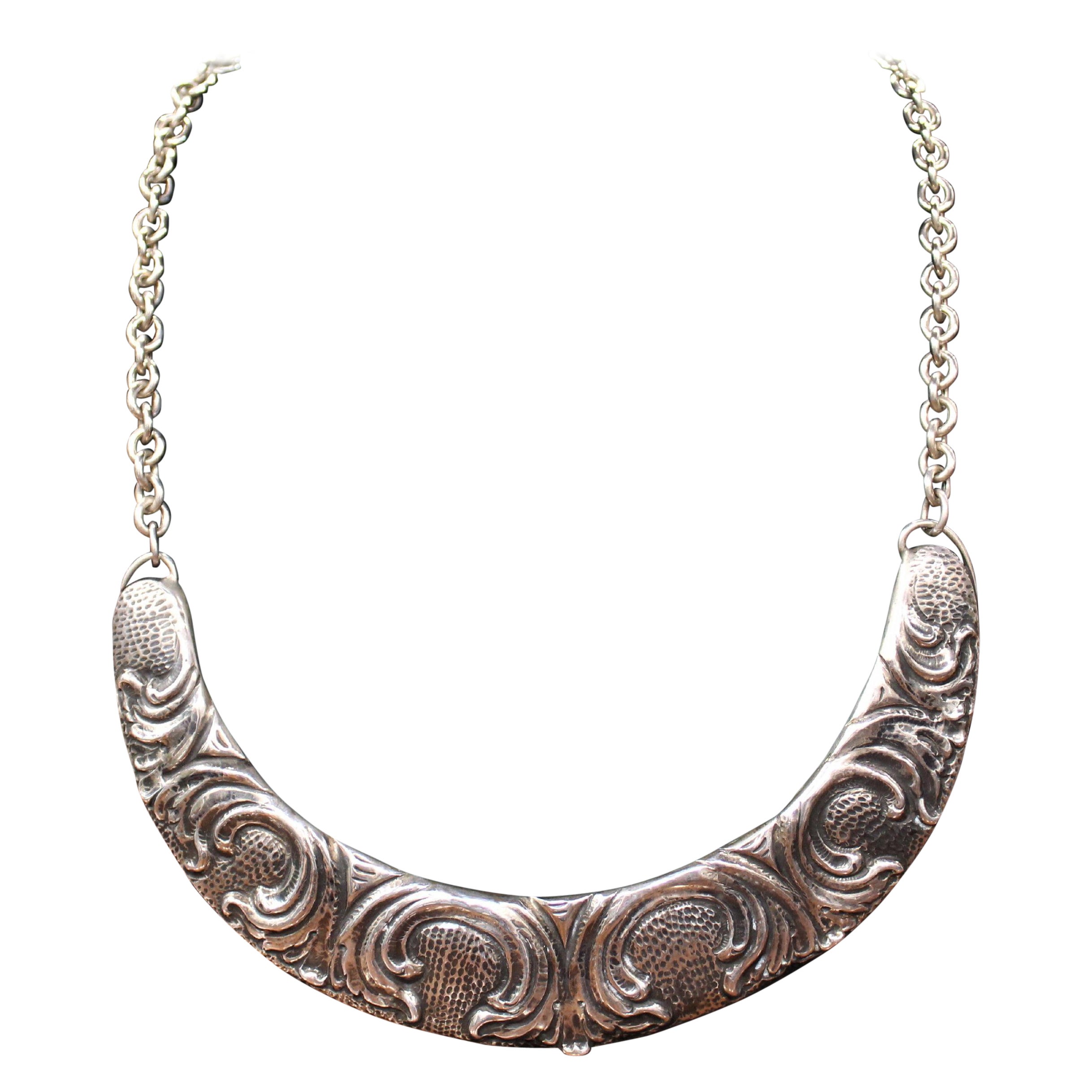 Sterling Silver, Choker, Ornato, Handmade, Italy