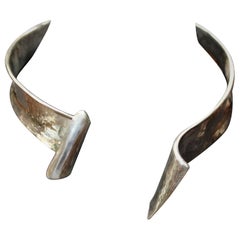 Choker aus Sterlingsilber, mit Schleife, handgefertigt, Italien