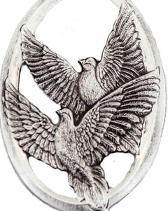 Ornamento natalizio in argento sterling