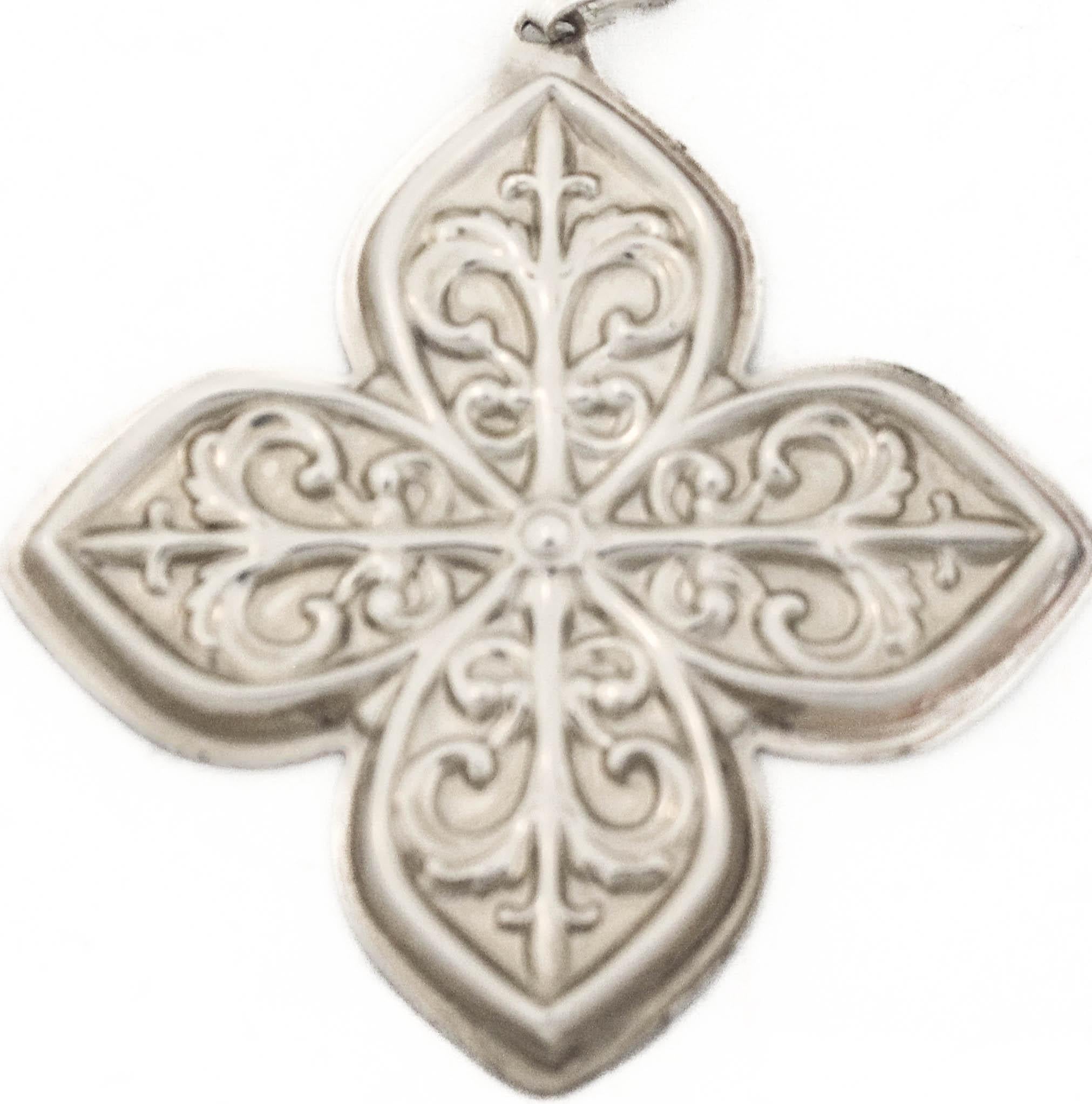 American Sterling Silver Christmas Ornament For Sale