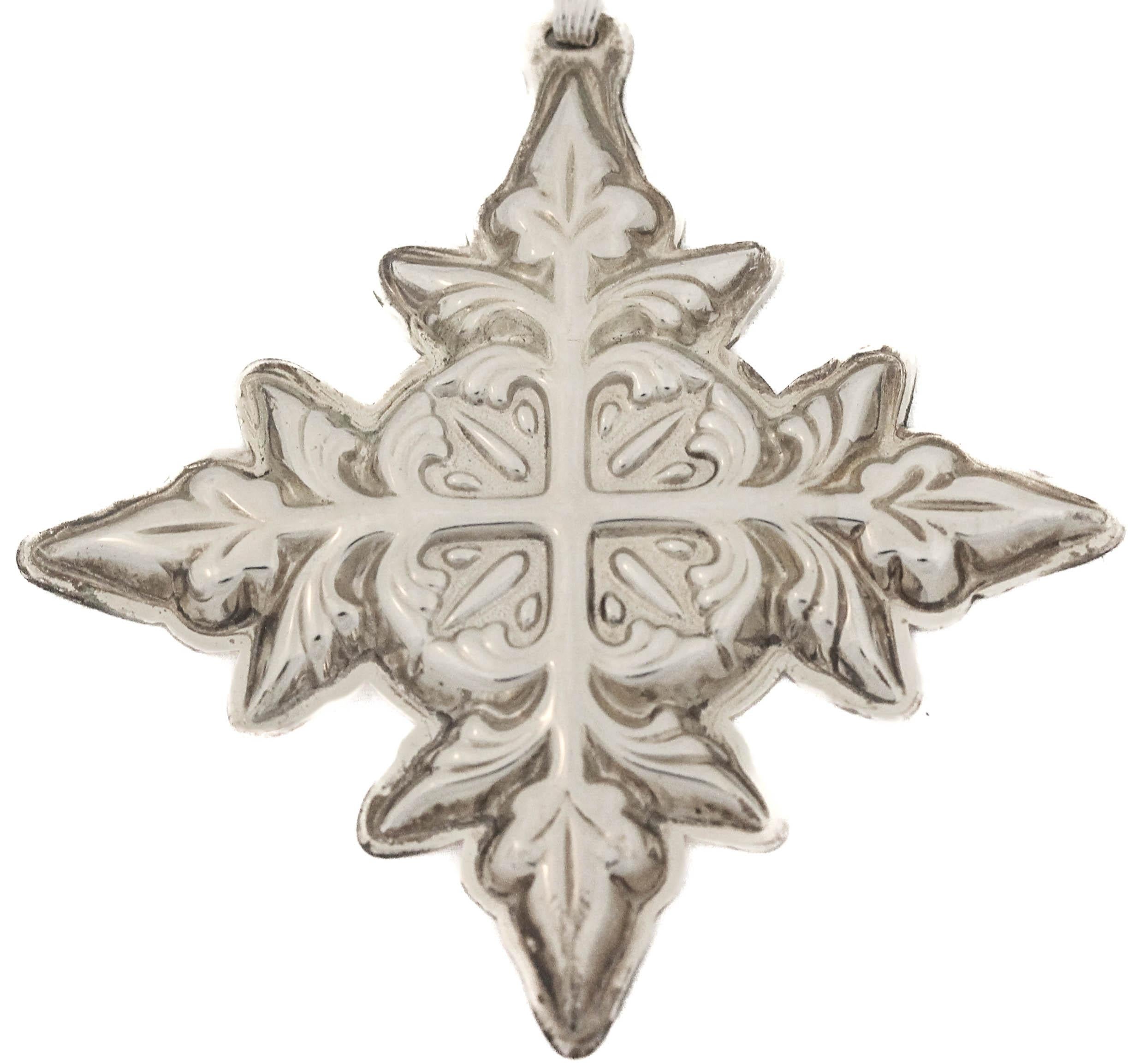 American Sterling Silver Christmas Ornament For Sale