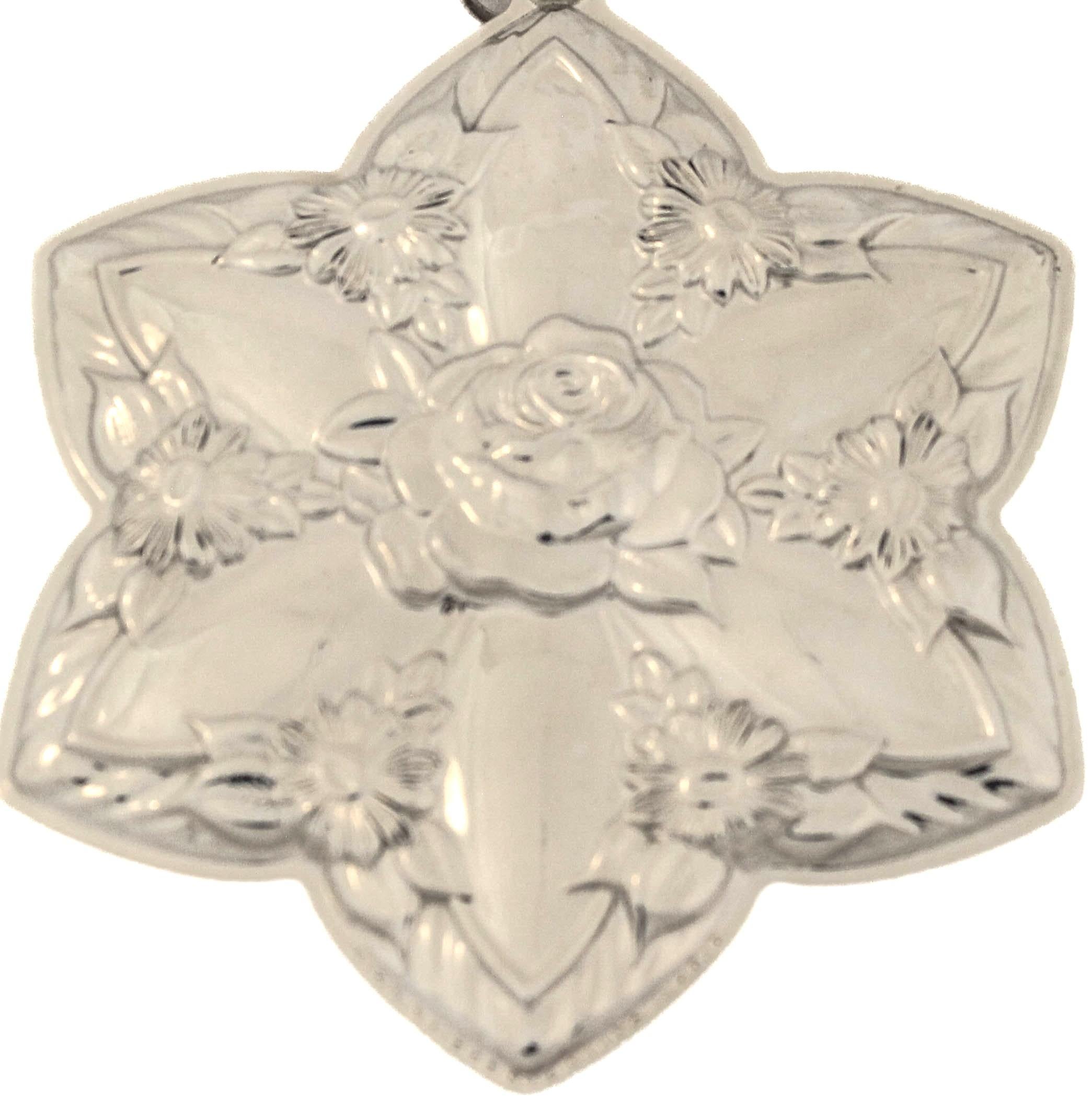 American Sterling Silver Christmas Ornament For Sale
