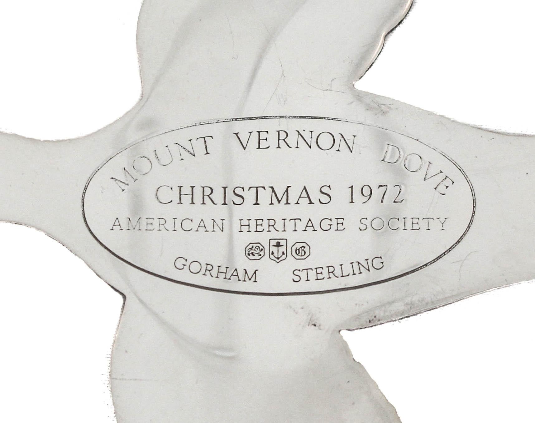 Late 20th Century Sterling Silver Christmas Ornament For Sale