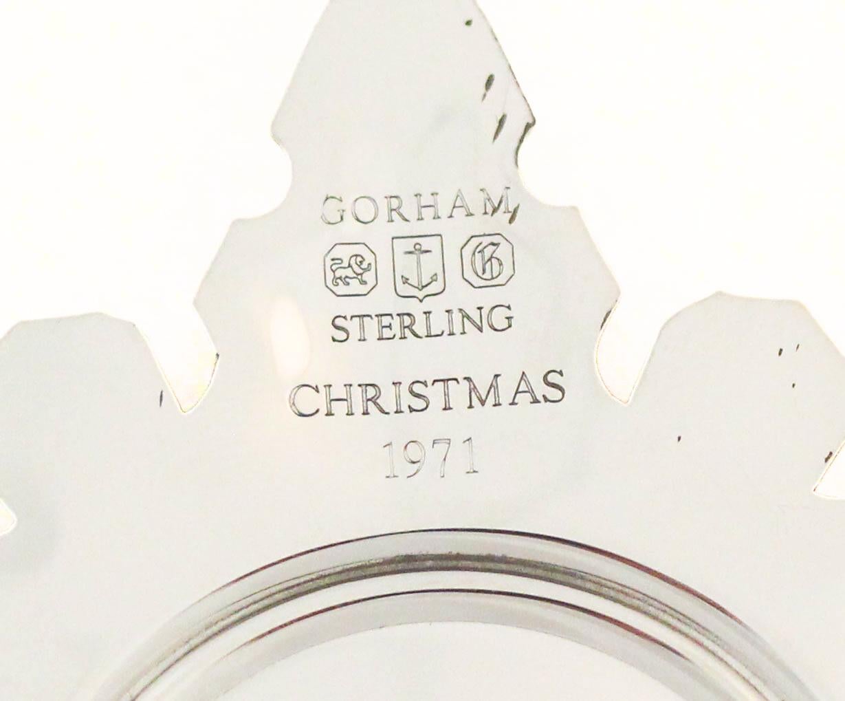 Weihnachtsschmuck aus Sterlingsilber (Ende des 20. Jahrhunderts) im Angebot
