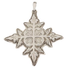 Ornement de Noël en argent sterling