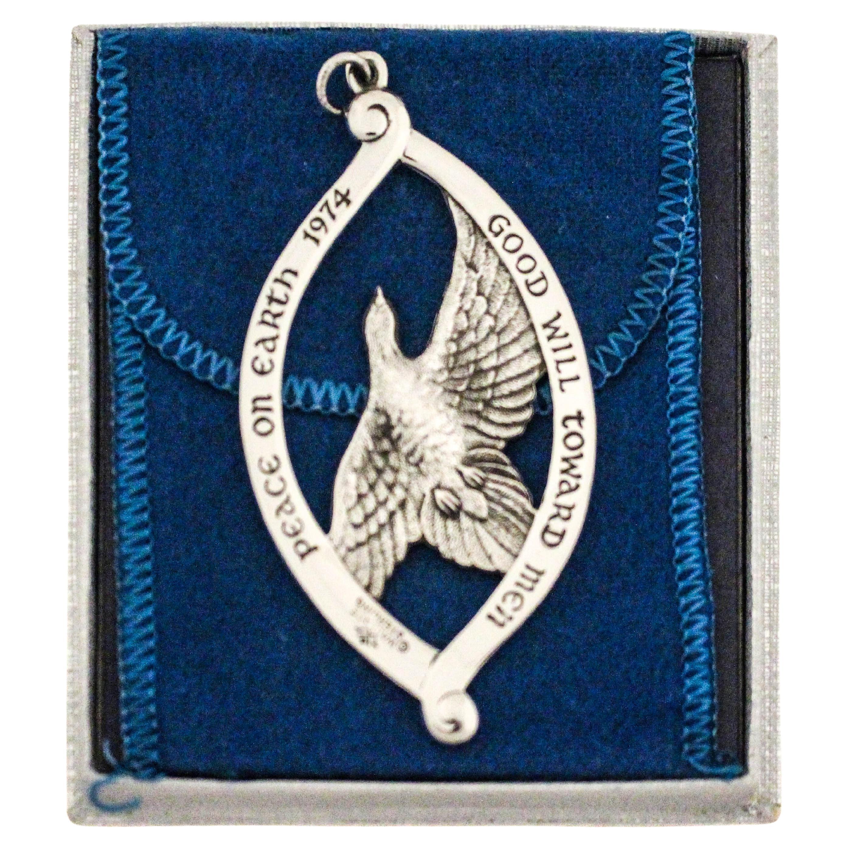 Ornamento natalizio in argento sterling