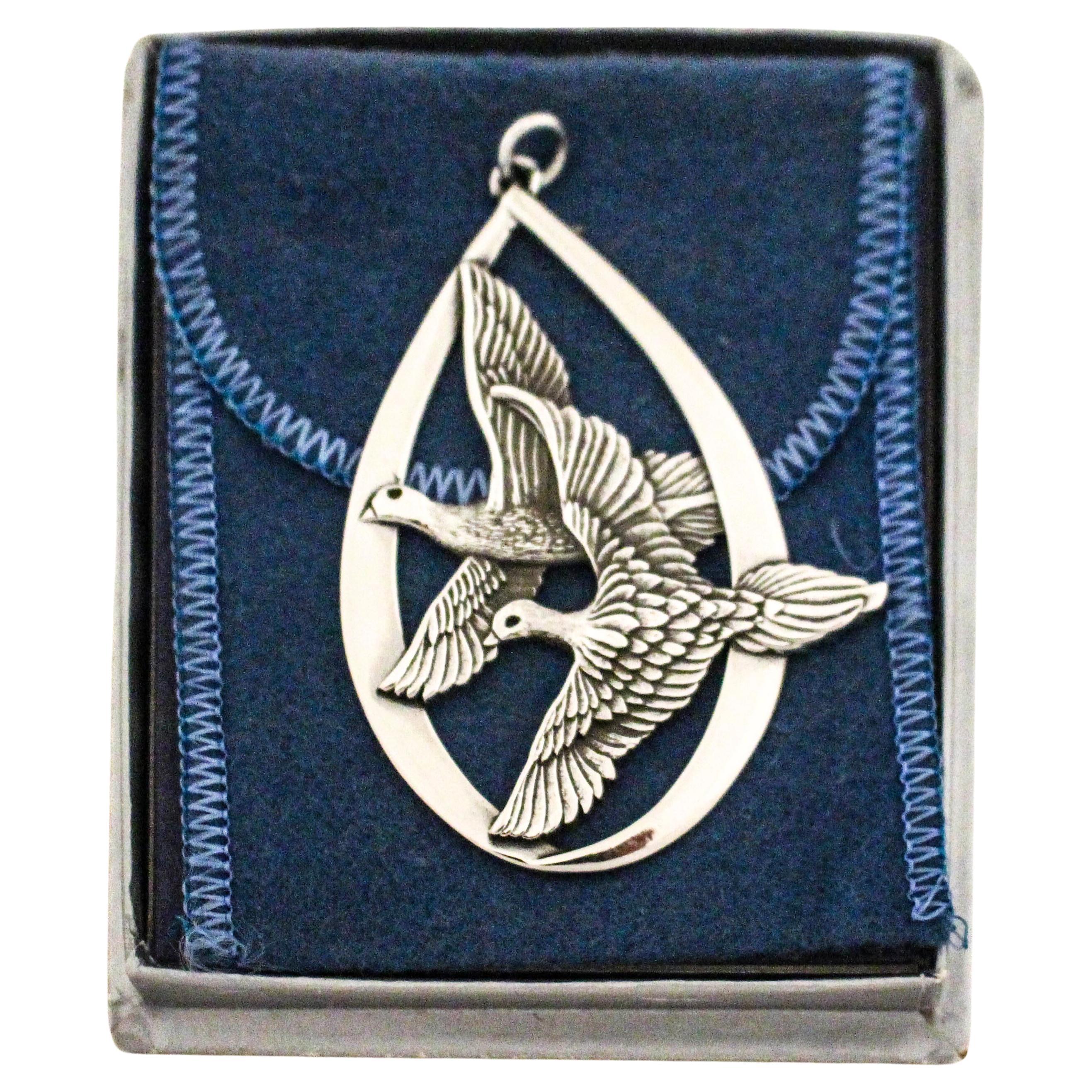 Ornamento natalizio in argento sterling in vendita