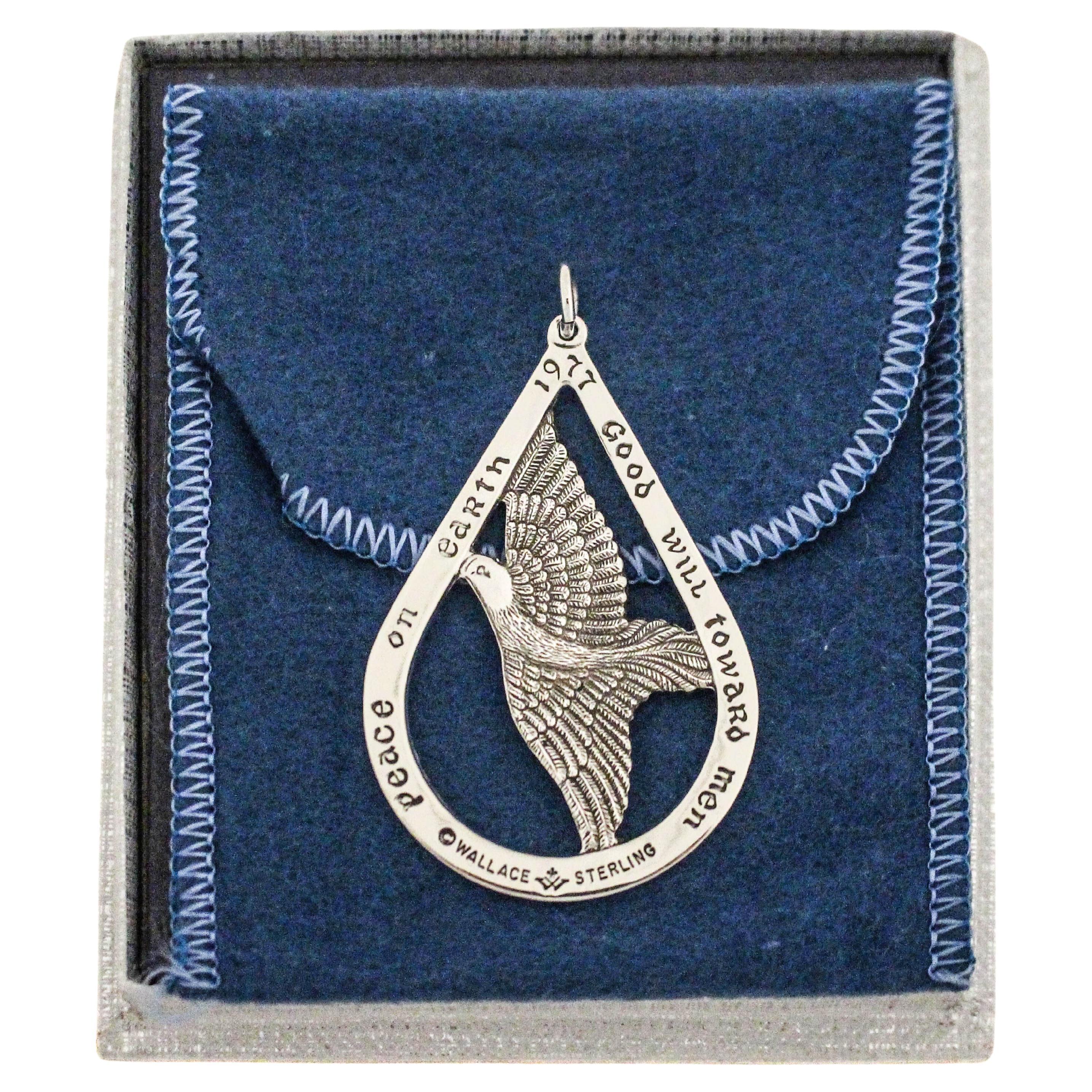 Ornamento natalizio in argento sterling