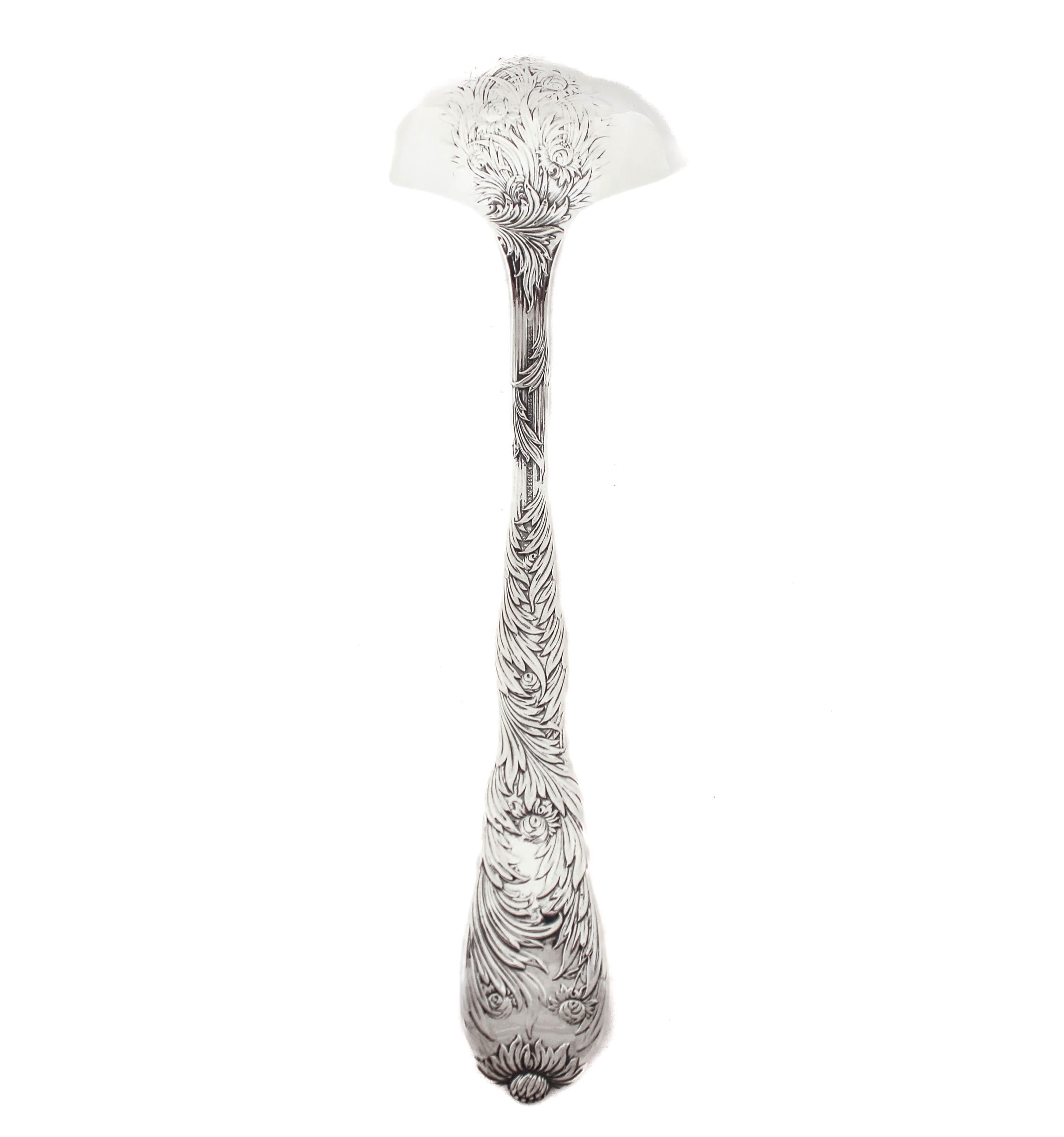 Sterling Silver “Chrysanthemum” Ladle  In Excellent Condition For Sale In Brooklyn, NY