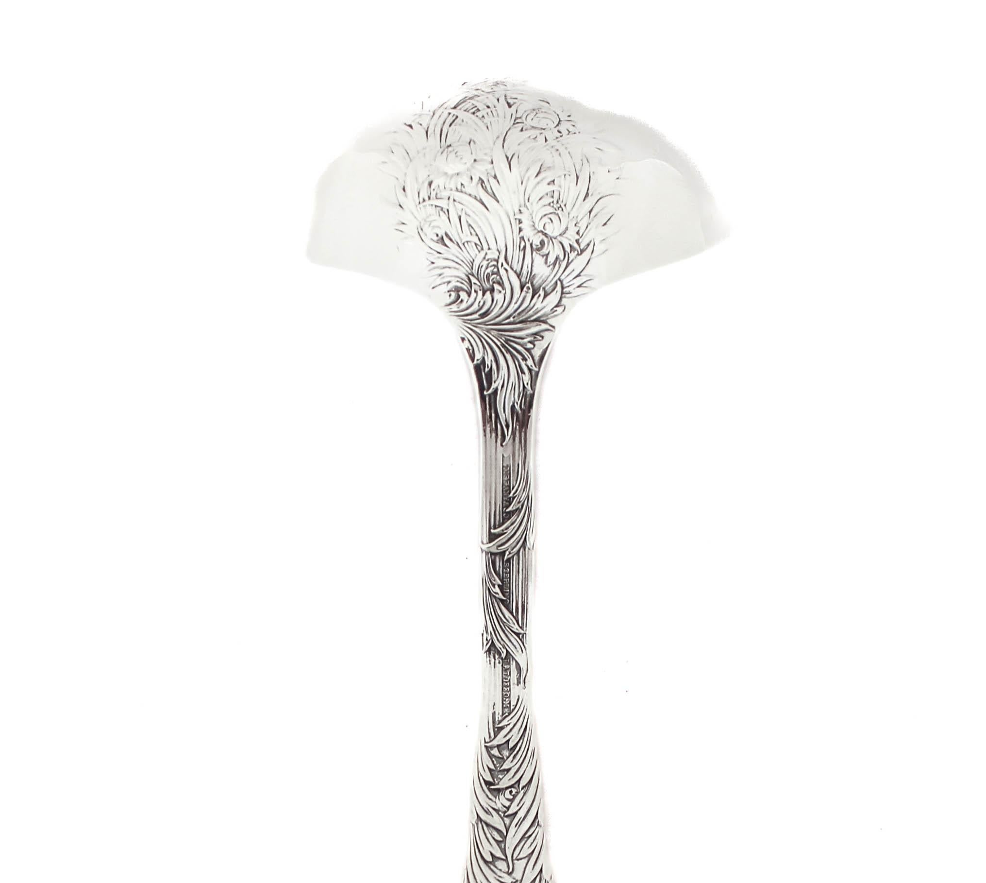 Early 20th Century Sterling Silver “Chrysanthemum” Ladle  For Sale