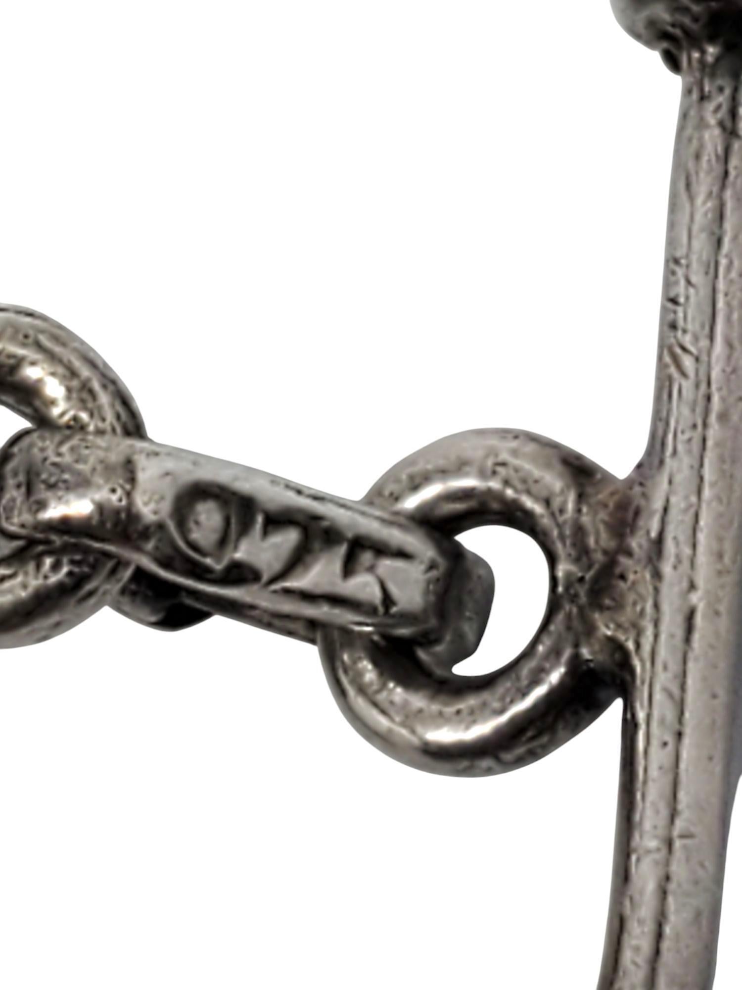 Sterling Silver Chunky Moonstone Link Bracelet #21043 For Sale 1