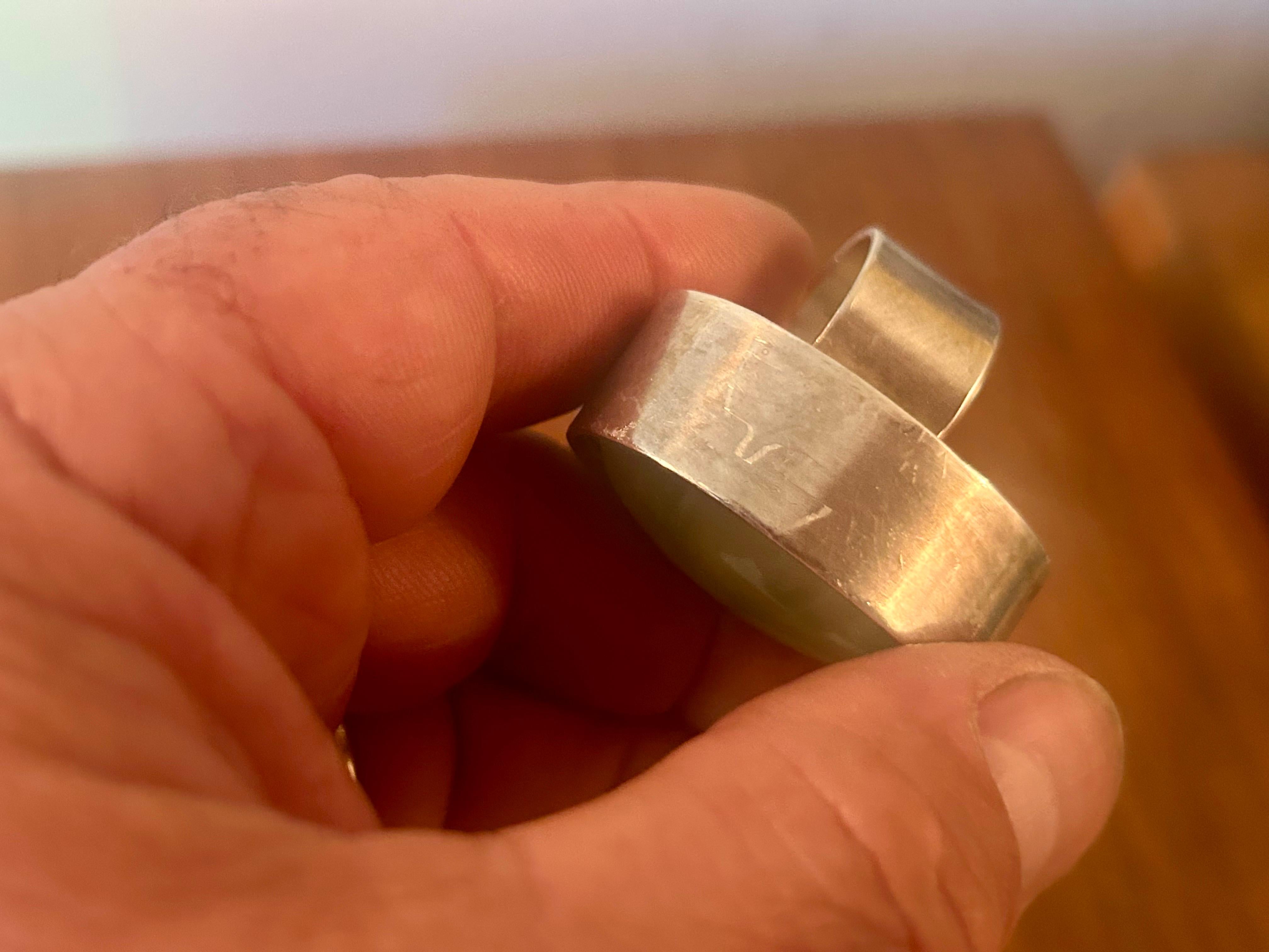Anello in argento 925 Gioielli artigianali Heidi Abrahamson 2015 in vendita 3