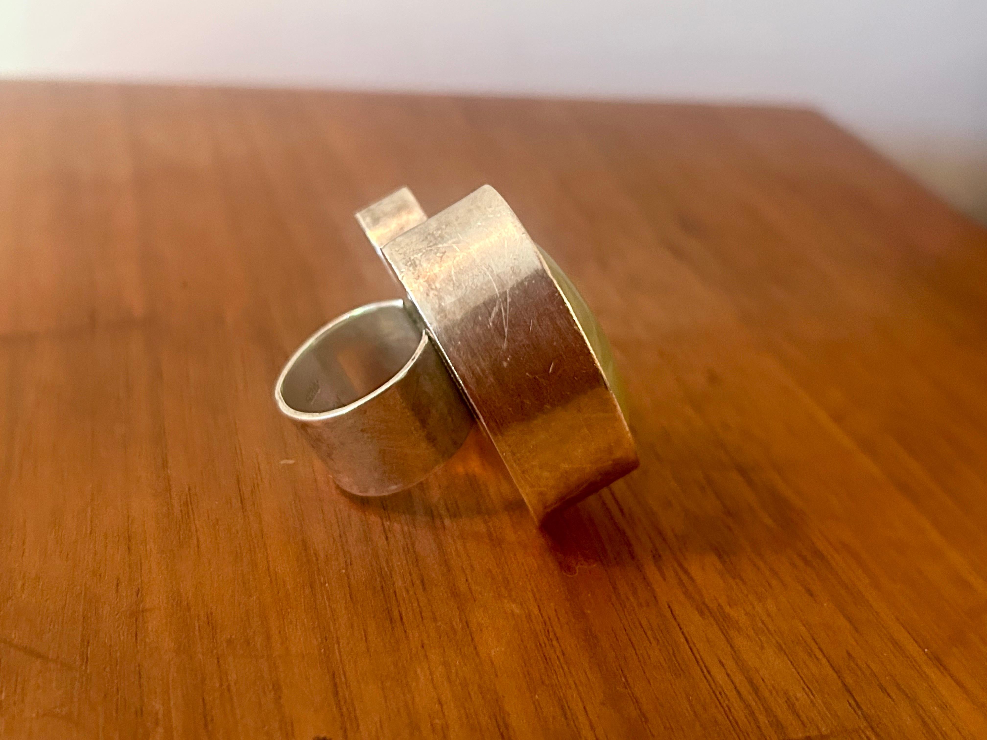 Anello in argento 925 Gioielli artigianali Heidi Abrahamson 2015 in vendita 5