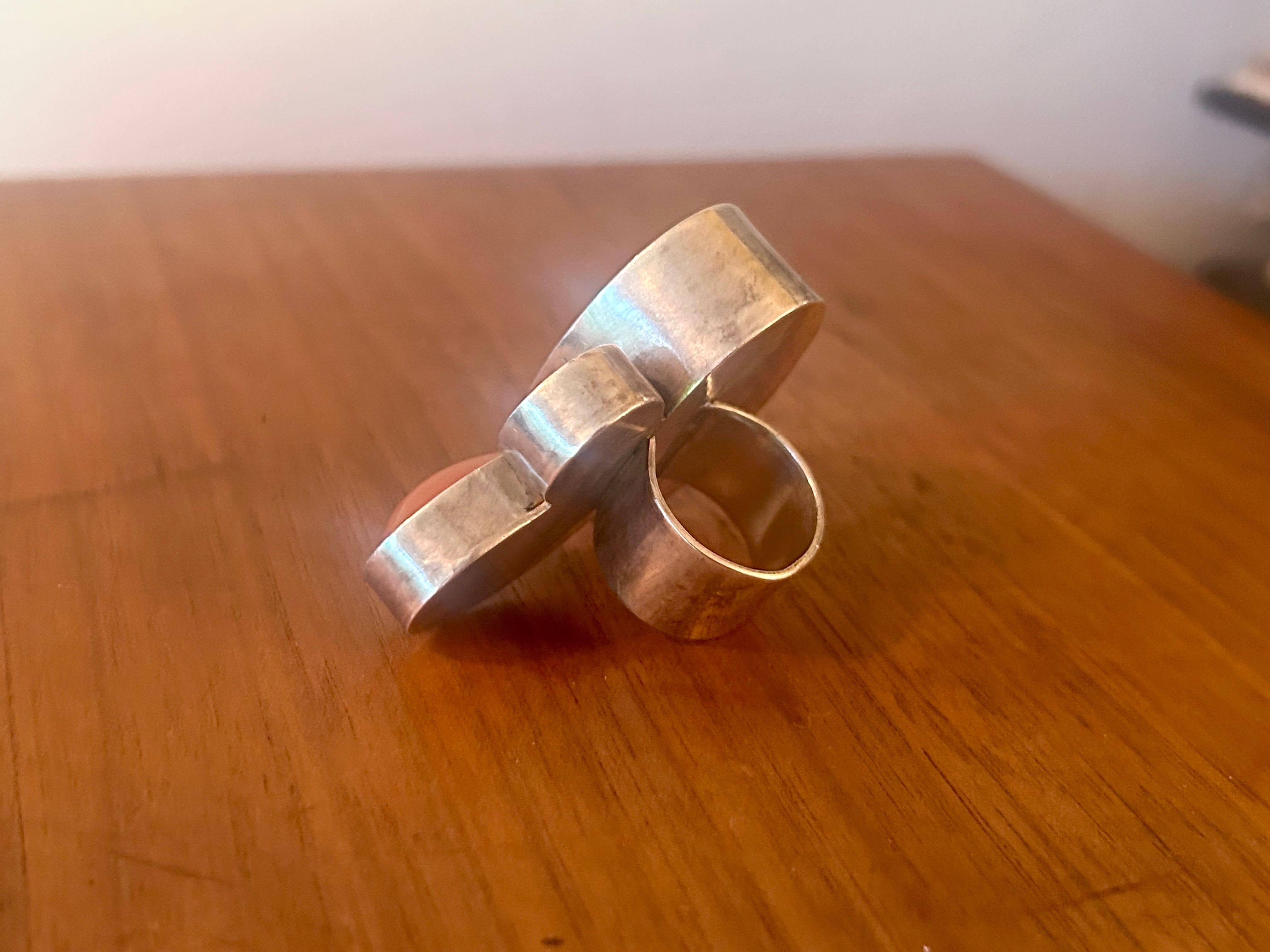Ametista Anello in argento 925 Gioielli artigianali Heidi Abrahamson 2015 in vendita