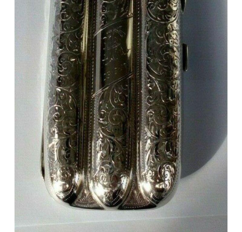 Sterling Silver Cigar Case by William Henry Sparrow, 1911 For Sale 2