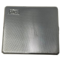 Antique Sterling Silver Cigarette Case Birmingham 1929 Broadway & CO