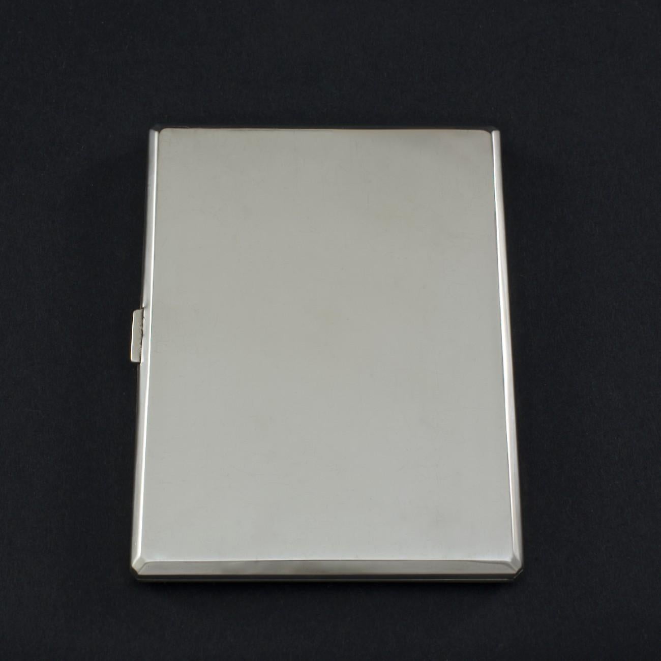 British Sterling Silver Cigarette Case Commemorating the Coronation of George VI, 1936