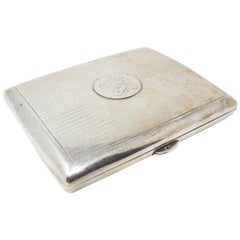 Cigarette Case in Silver and Enamel from Hermès Paris, 20th Century for  sale at Pamono