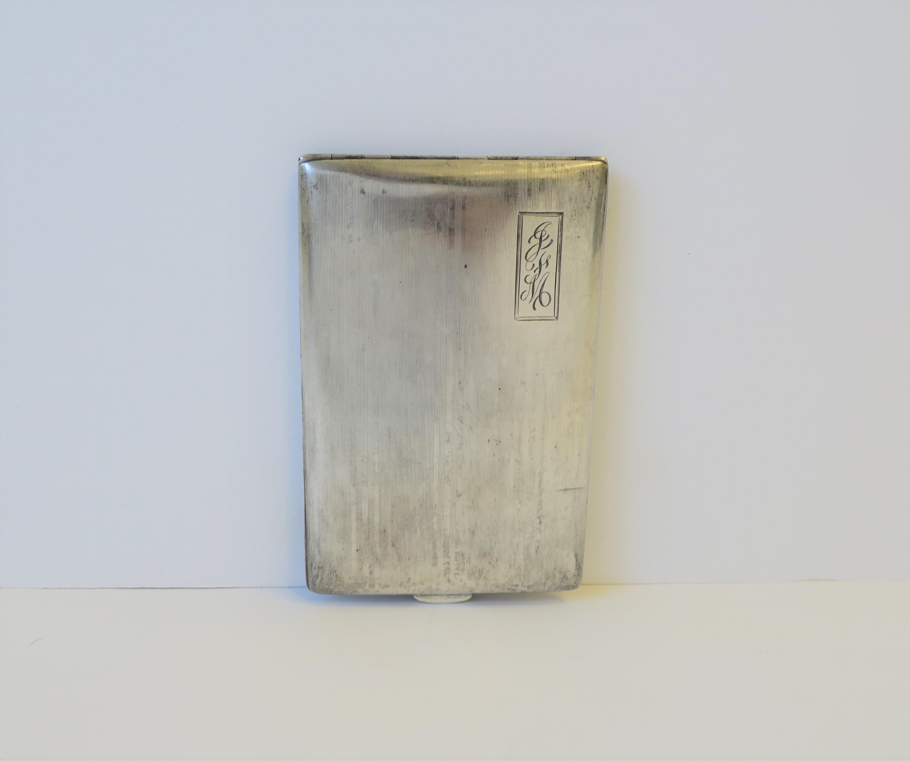 vintage silver cigarette holder