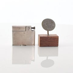 Sterling Silver Cigarette Lighter Vintage Mid-Century Modern