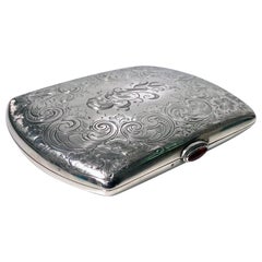 Sterling Silver Cigarette or Card Case, American, circa 1920