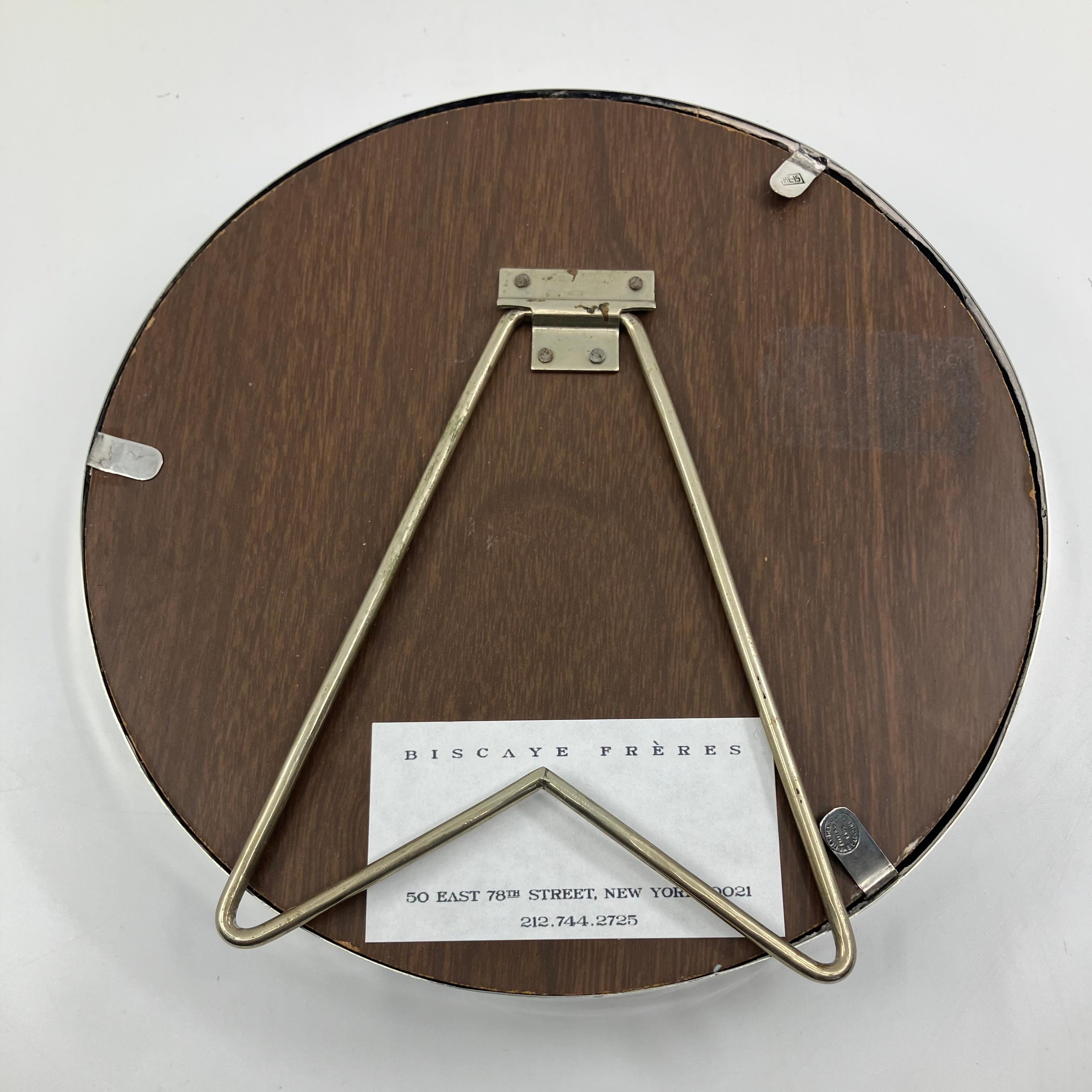 Sterling Silver Circular Standing Frame For Sale 3