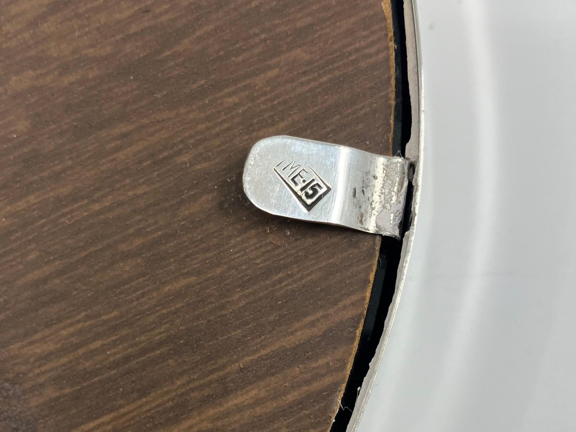 20th Century Sterling Silver Circular Standing Frame For Sale